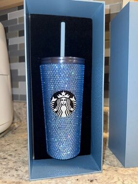 Starbucks 25th Anniversary Philippines Aquamarine Rhinestone Tumbler